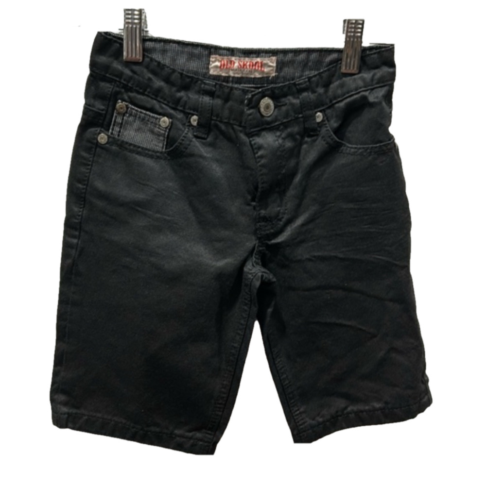 Old Skool boys black shorts size 7 GUC